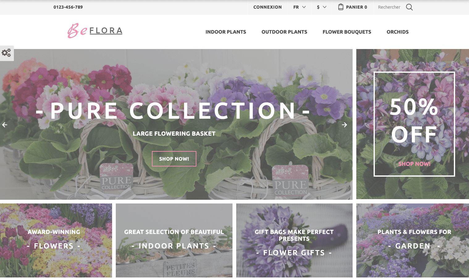 thème prestashop fleuriste gratuit