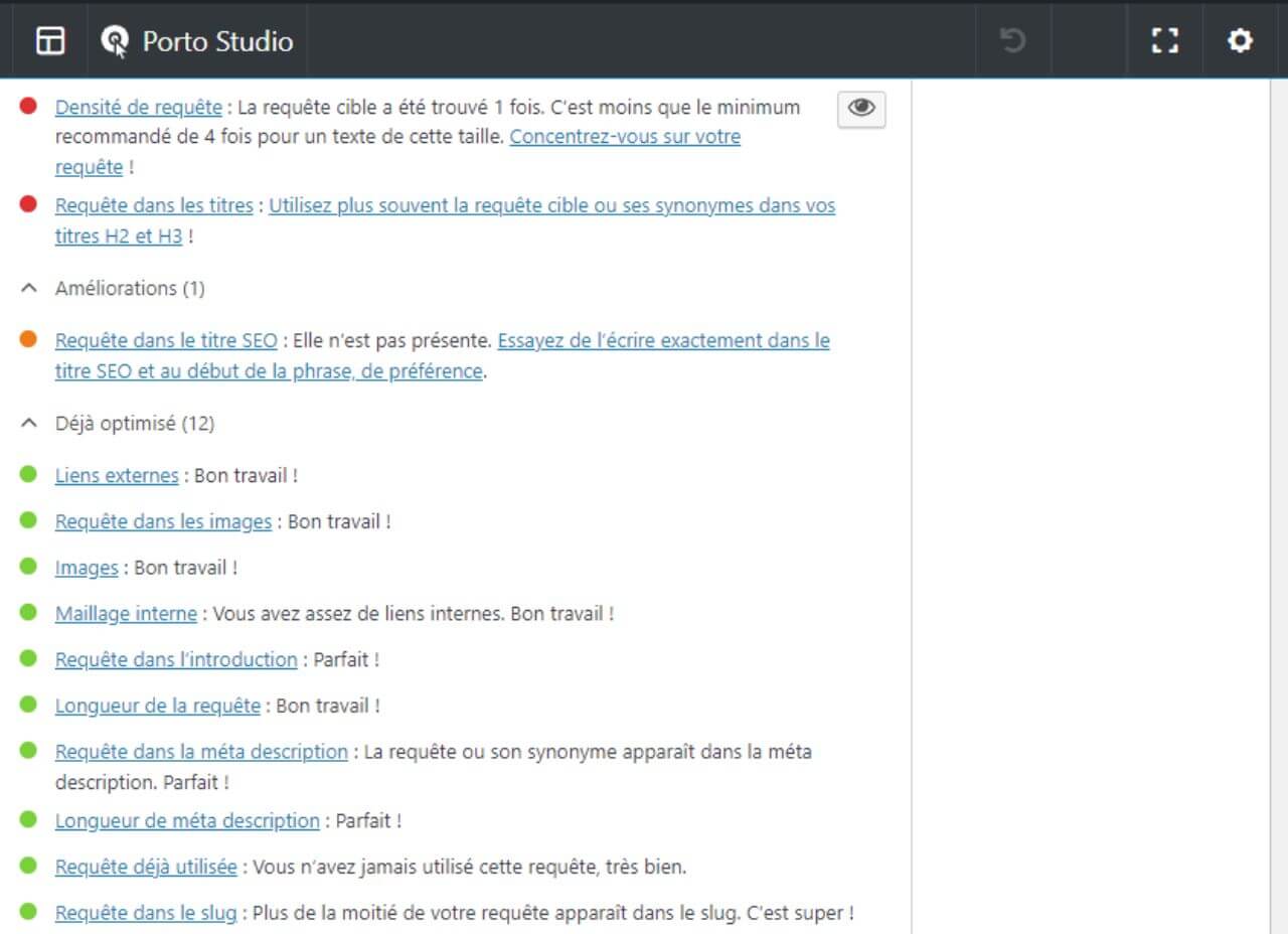 Yoast SEO interface - Gregory Chartier