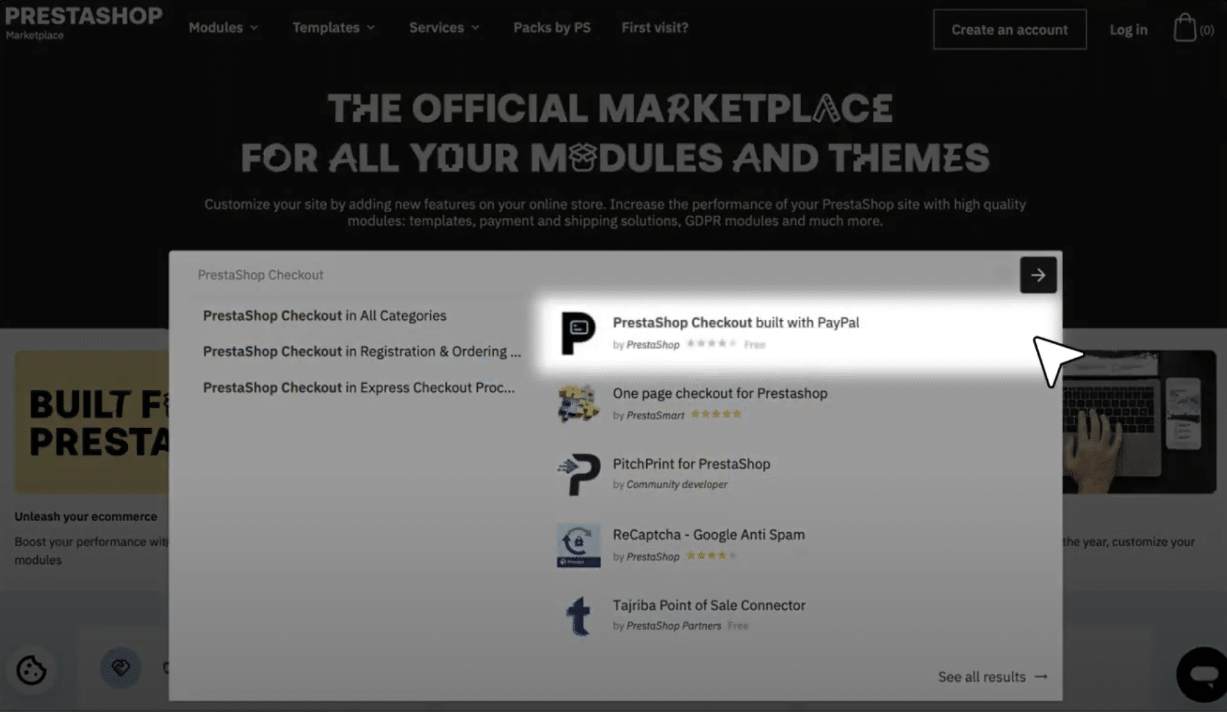 prestashop checkout module